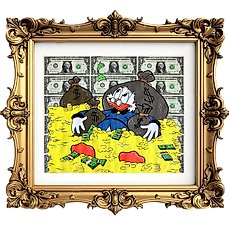 Buried in money
